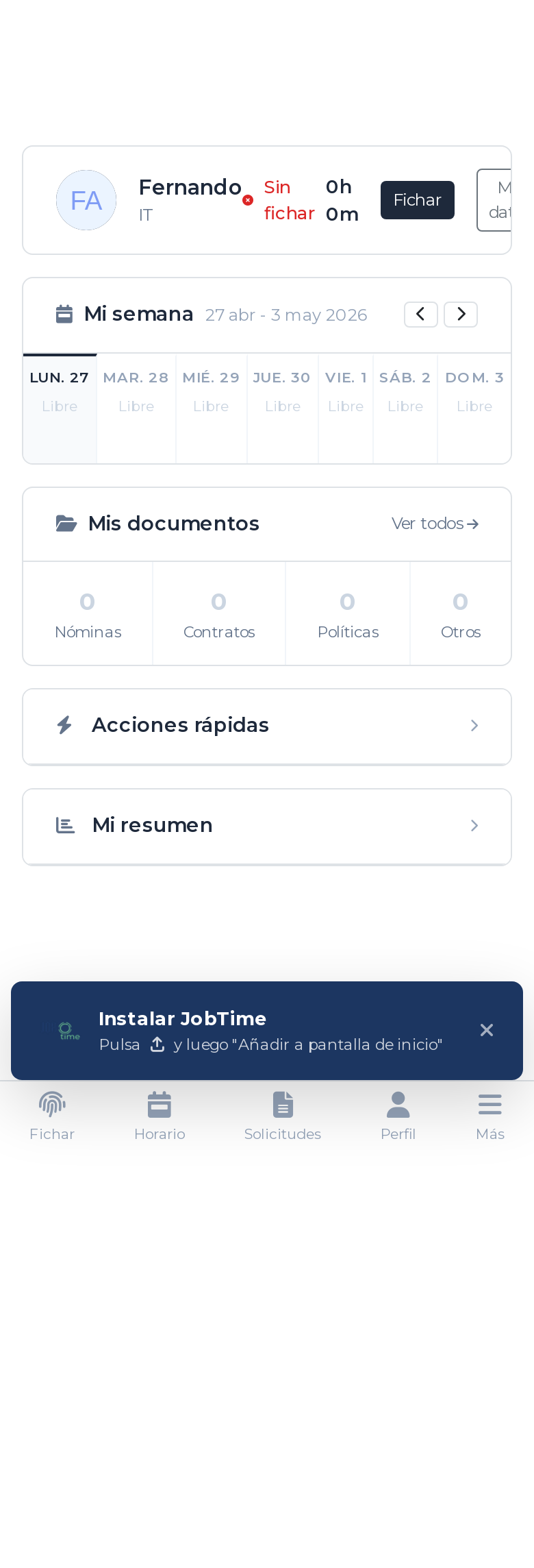 App móvil portal